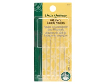 Quilt Basting Needles | Quilting Needles | Quilting Quilter's Basting Hand Needles - Size 7 - 6 Pieces/Pkg. (nm3047)