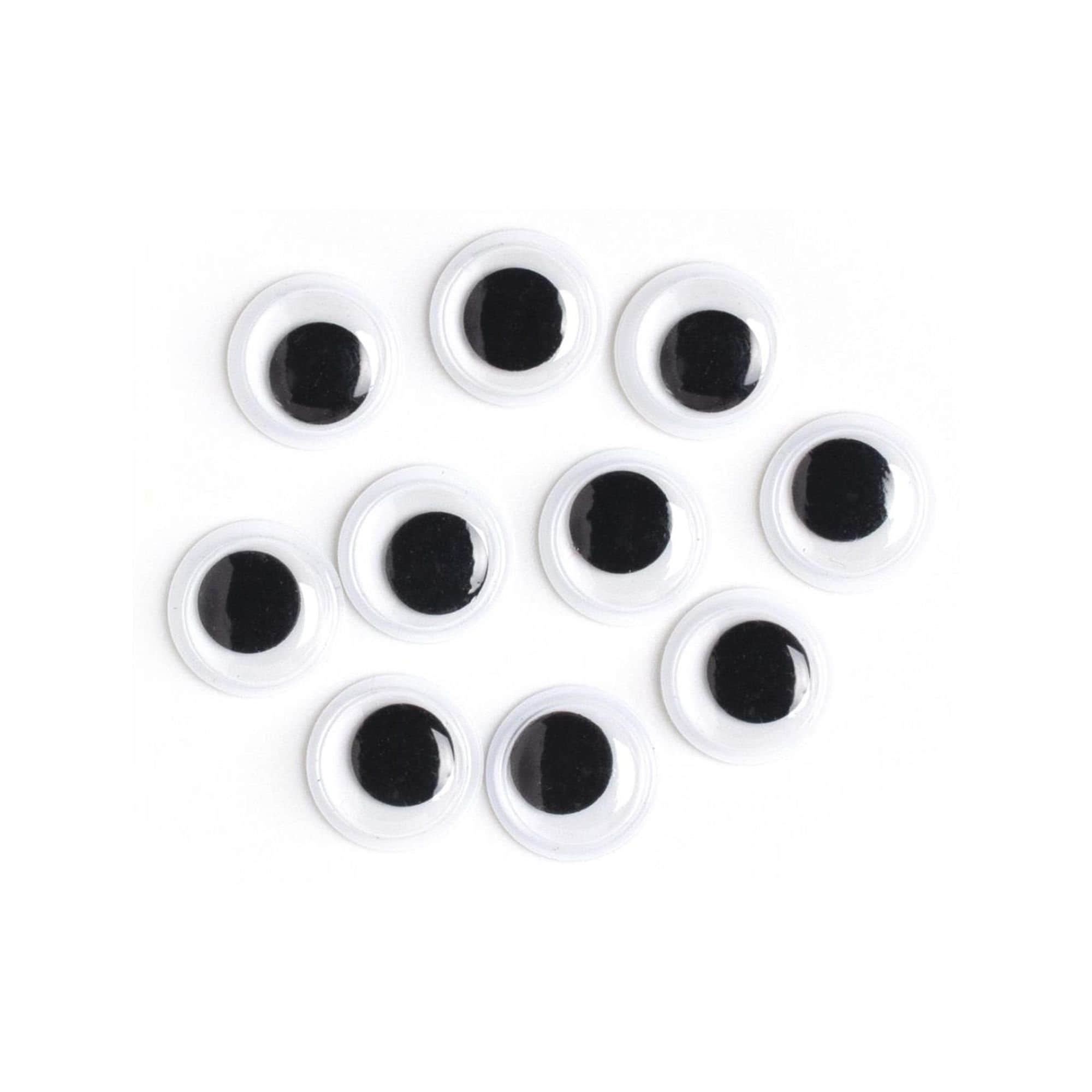 1500 Pieces Wiggle Eyes Self Adhesive for Crafts,Googly Eyes Plastic Safety Doll Eyes for DIY Scrapbooking Crafts 