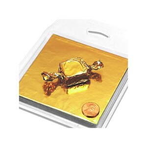 Gold Chocolate Wrappers | True Gold Candy Wrappers - Foil - Square - 3in. x 3in. - 125 Pieces/Pkg. (pm849903158)