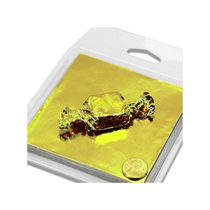 Gold Chocolate Wrappers | Gold Candy Wrappers - Foil - Square - 3in. x 3in. - 125 Pieces/Pkg. (pm849903159)