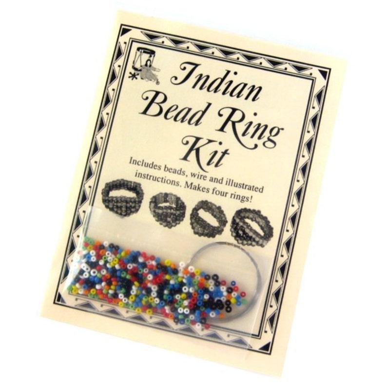 Indian Bead Ring Kit Makes 4 Bead Rings hft6001