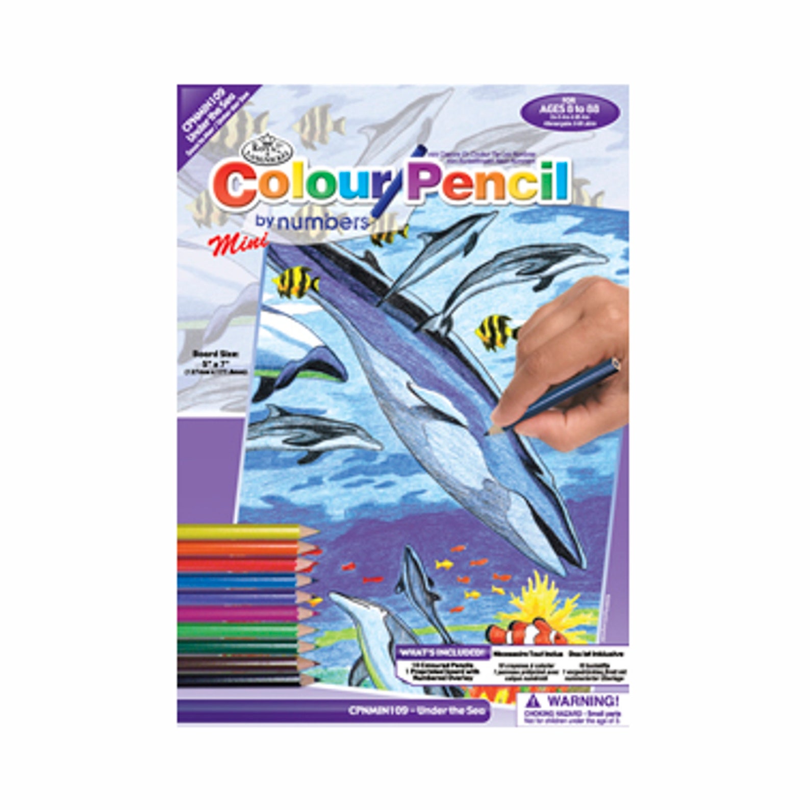 Coloring Craft Kit Color by Number Kits Mini Color Pencil Etsy