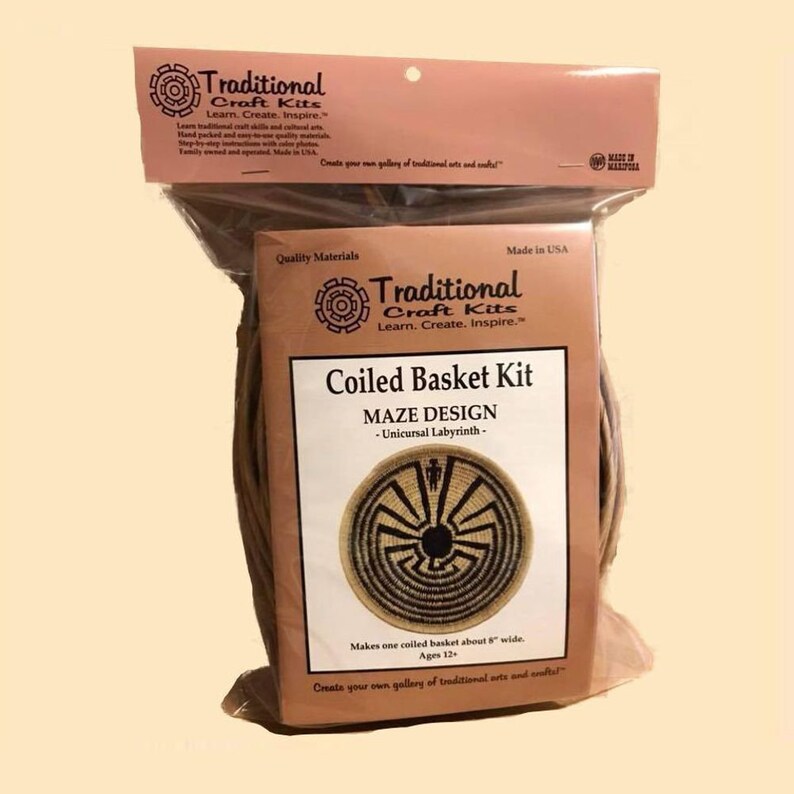 Basket Making Kit Learn Basket Making Coiled Basketry Kit Etsy
