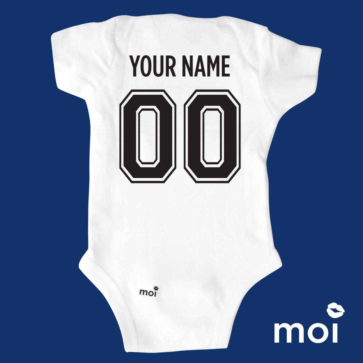 Organic Cotton Custom Jersey Baby Bodysuit Personalized Etsy