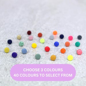 Mini Dot Ohrstecker Set: Wählen Sie 3 Farben, mehrfarbige kleine Dot Ohrstecker Geschenksets