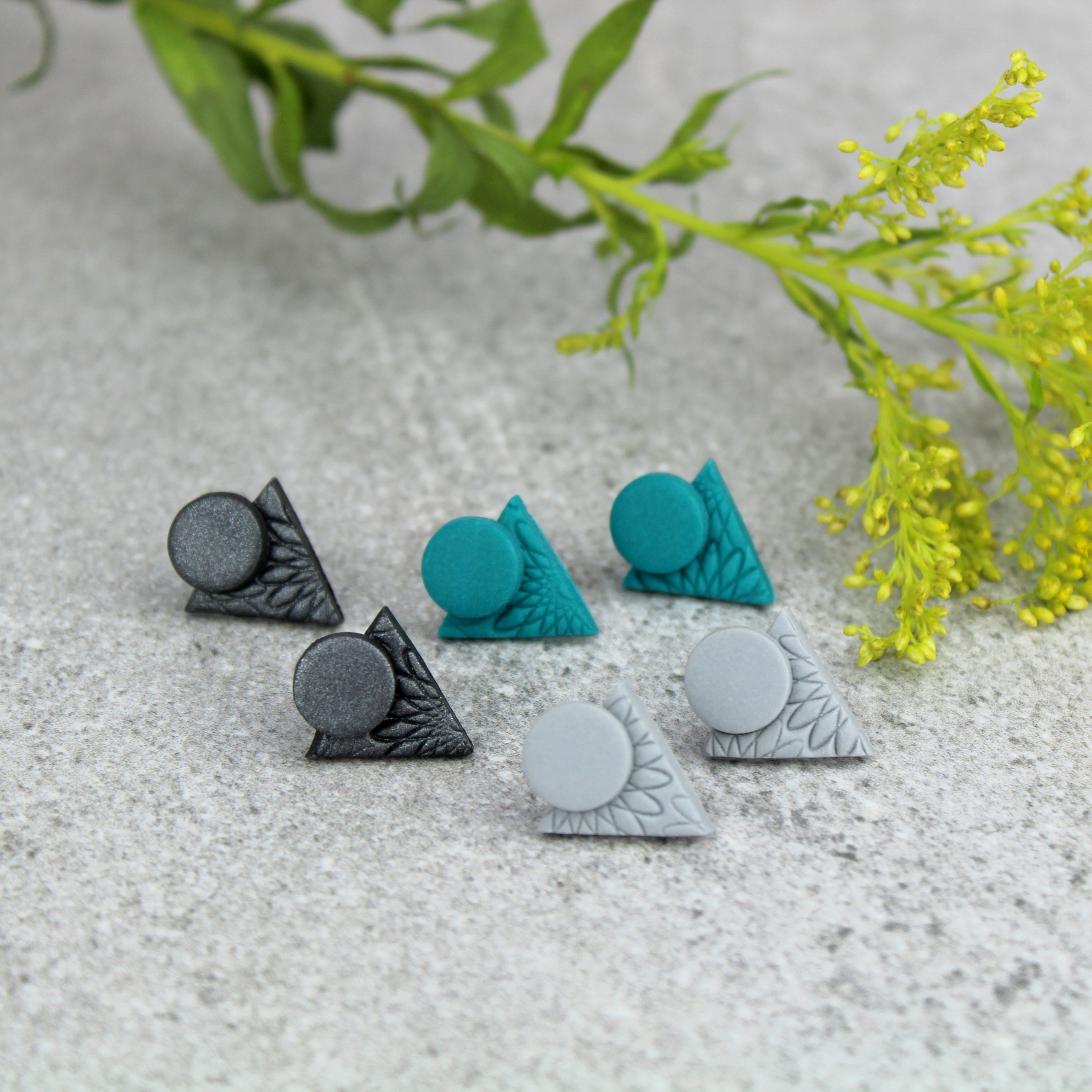 Graphite Art Deco Earrings Statement Earrings Black Pearl Etsy