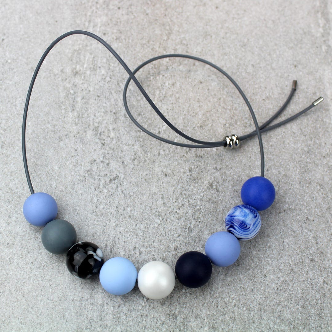 The Blue Bead Necklace Light Blue main image 0