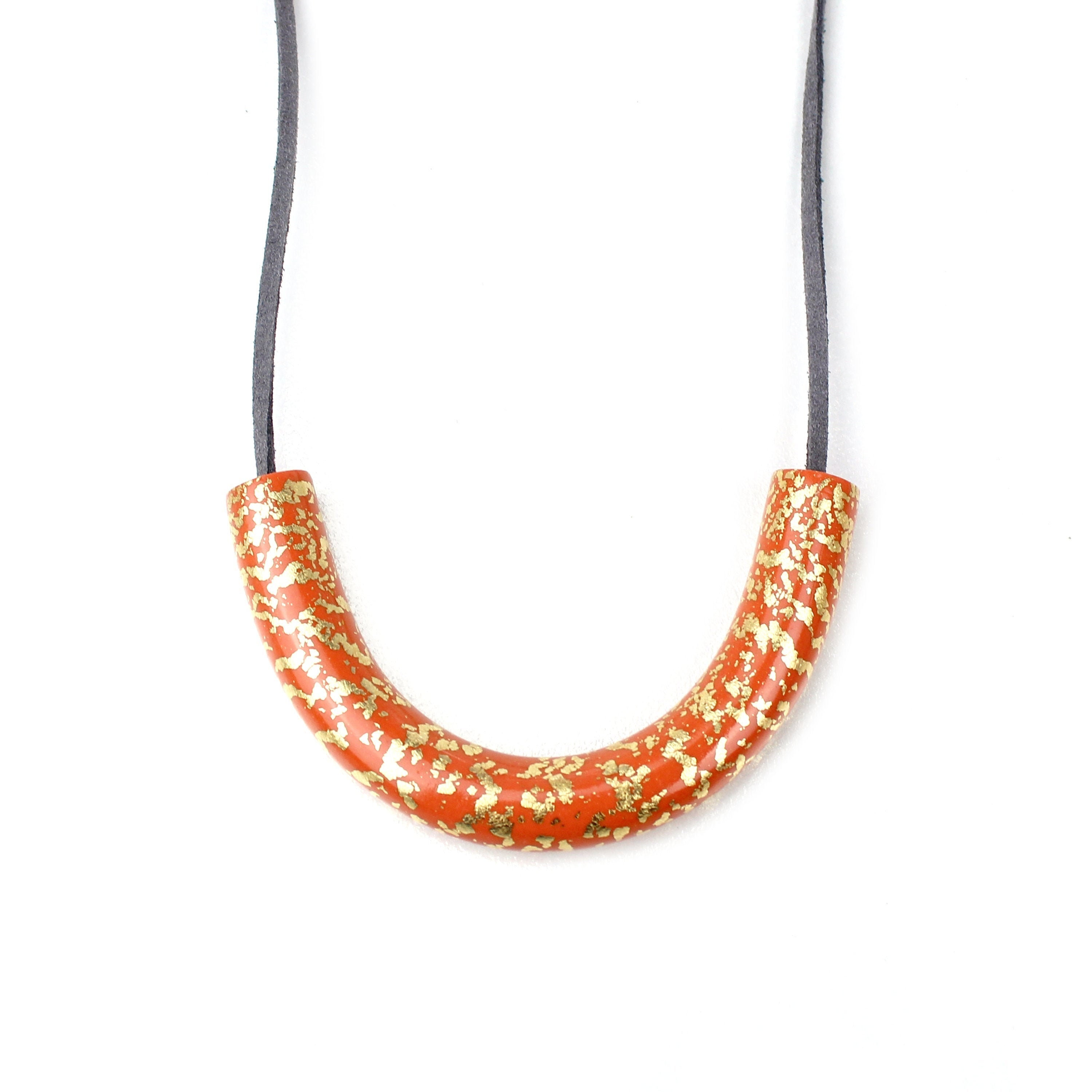 Beaded Pendant Necklace Earrings and Bracelet Jewelry Set - Finesse in  Orange | NOVICA