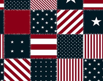 Drapery Fabric, Upholstery Fabric, Patriotic Fabric, Patch Work, Indoor/Outdoor, Flag Fabric, Red, White, Blue, Lake House, Pool Side,