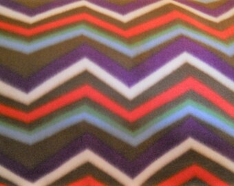 Tessuto in pile Chevron, Tessuto in pile a zigzag, Abbigliamento / coperta, Tessuto decorativo retrò, Rosso / Blu / Viola / Verde / Marrone / Bianco, Tessuto Yardage
