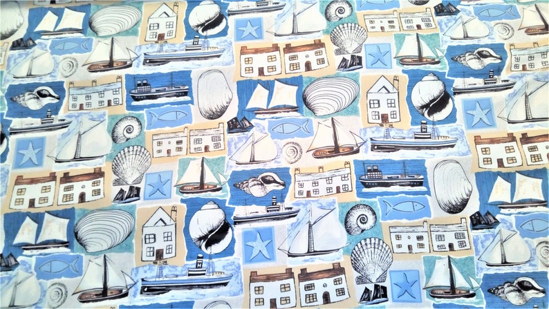 Drapery Fabric Upholstery Fabric Nautical Fabric Etsy