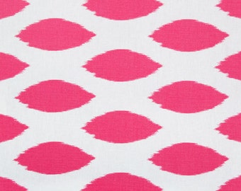 Drapery Fabric, Upholstery Fabric, Candy Pink Ikat, Duvet Cover Fabric, Modern Dots, Decorative/Home Decor Fabric, Yards/Half Yards