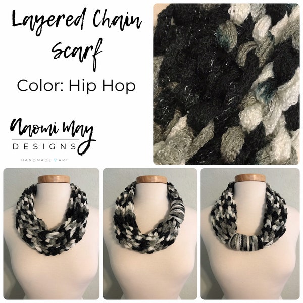 Layered Chain Scarf - Hip Hop