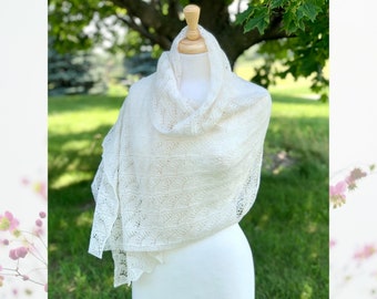 White Wedding Shawl, Bridal Cape, Wedding Bolero Shawl