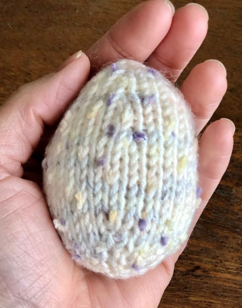 KNITING PATTERN Quick Easter Egg with Tutorial image 2