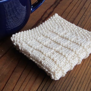 BEGINNER KNITING PATTERN Reusable Square Washcloth, Dishcloth, Spa Cloth Pattern image 3