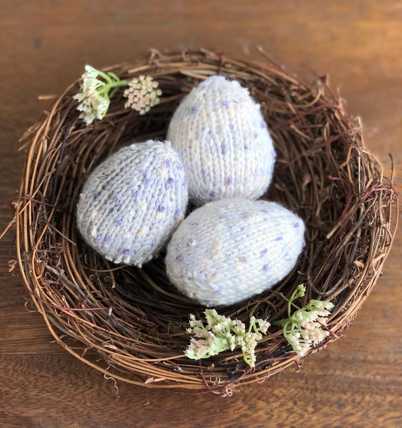 KNITING PATTERN Quick Easter Egg with Tutorial image 1