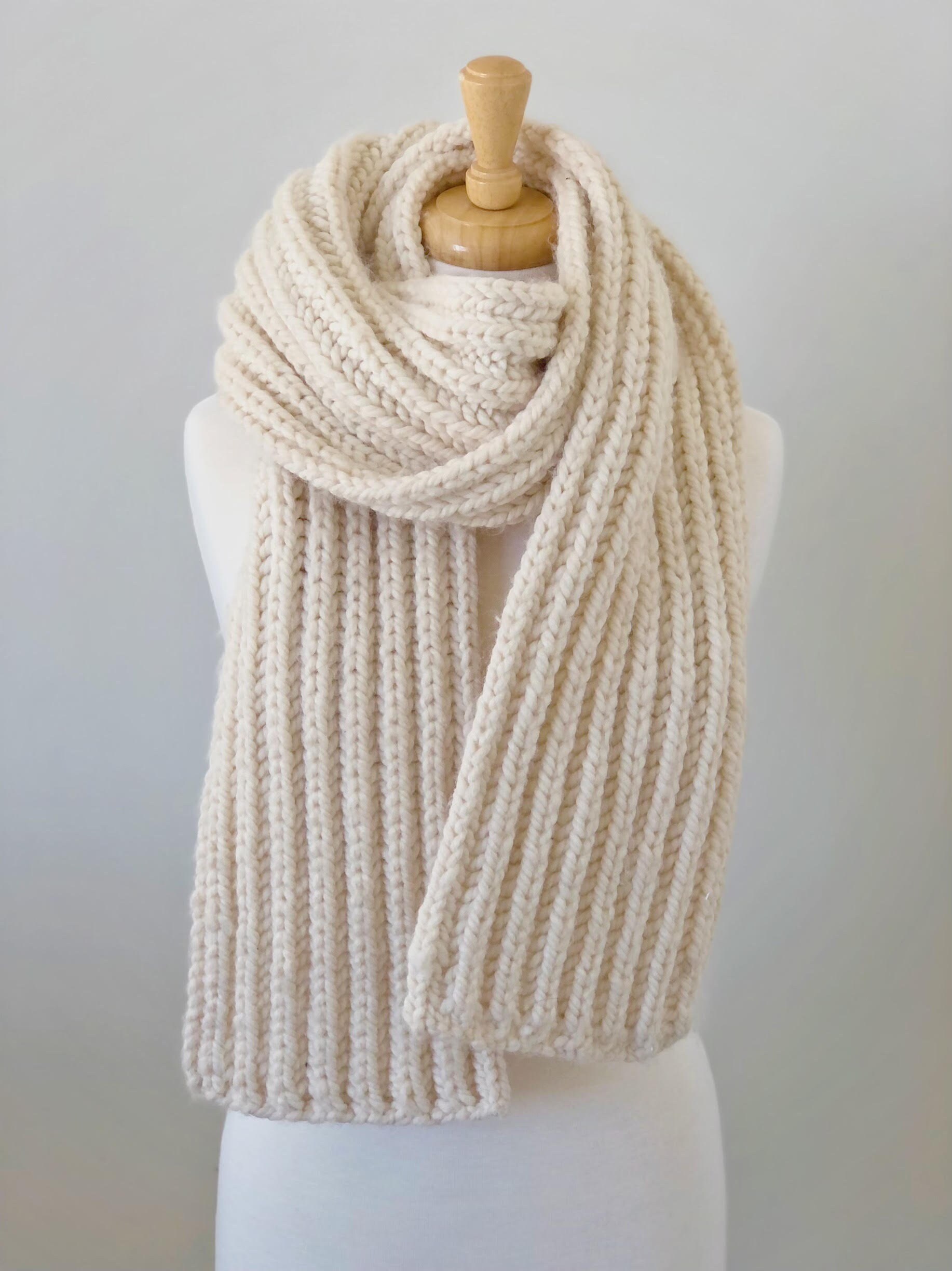 【riAndco】23FW★ Basic check knit muffler 1118769_nv.webp