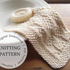 KNITING PATTERN | Reusable Washcloth, Dishcloth, Spa Cloth Pattern