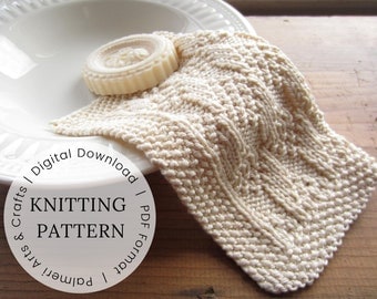 KNITING PATTERN | Reusable Washcloth, Dishcloth, Spa Cloth Pattern