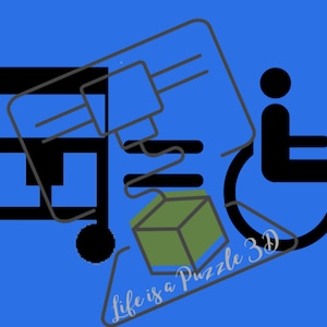 Digital Download - Wonderfold Wagon = Wheelchair Sign - Personal Use Only
