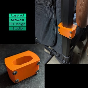 Wonderfold Wagon Theft Deterrent Mount | AirTag, Samsung SmartTag & Tile Pro | W1 / W2 / W4 | 3D Printed PETG | Made to Order