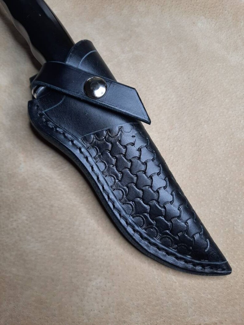 Custom RH Leather Knife Sheath for a Buck 119 Knife. Sheath Etsy