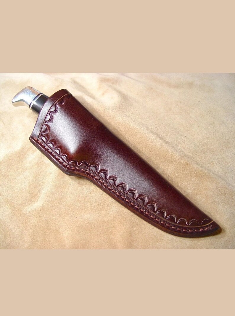 Custom Leather Knife Sheath for a Buck 119 Knife. Sheath Only. Etsy