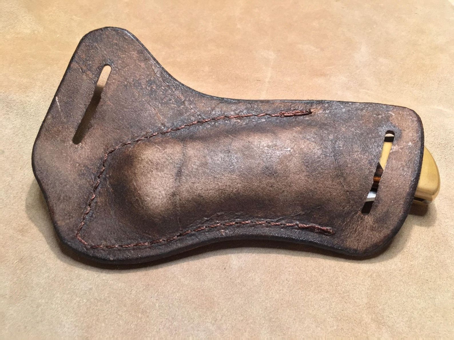 Custom Right Hand Cross Draw Leather Knife Sheath for a Buck Etsy