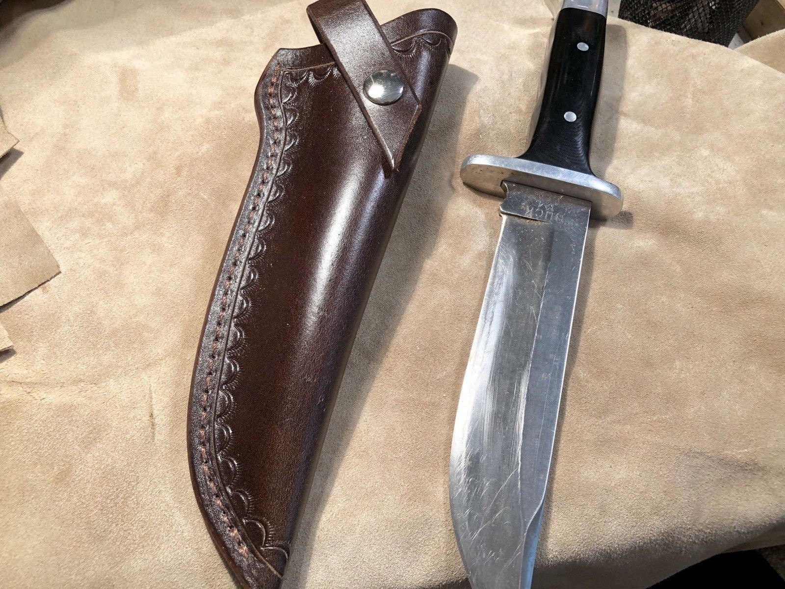 Custom Leather Sheath for BUCK 124 Knife. Sheath ONLY Etsy
