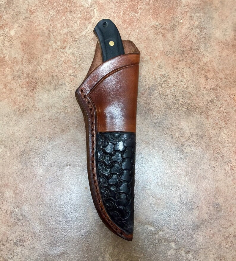 Custom Schrade PH2 Leather Knife Sheath. Size 6 1/2 Etsy