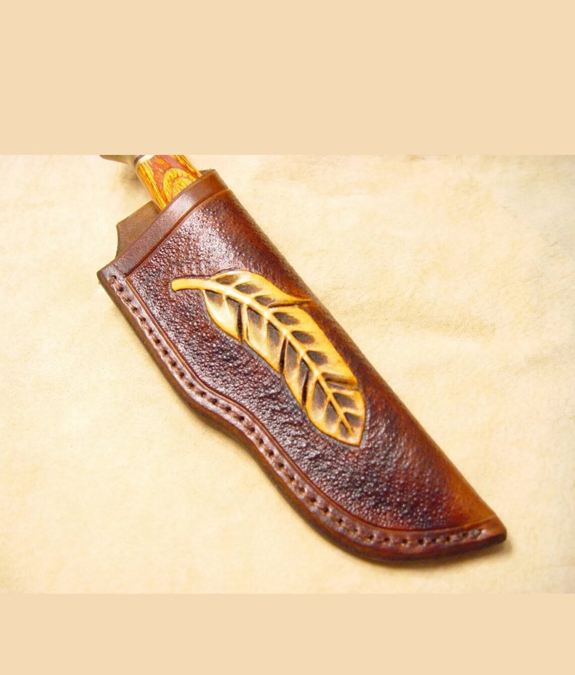 Custom leather knife sheath for a buck 103 or buck 692 knife. Etsy