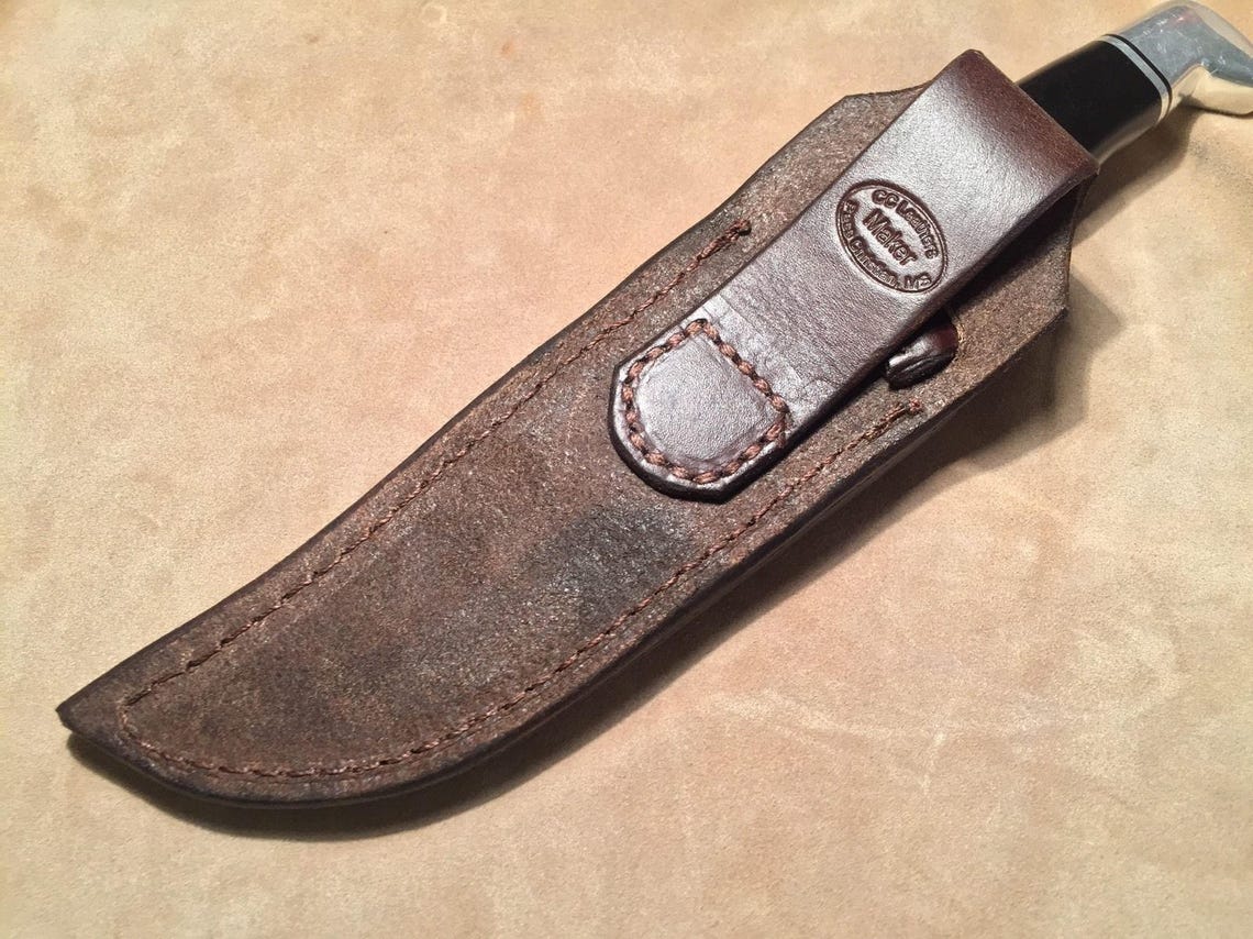 Custom Leather Sheath for a Buck 119 Knife. Sheath ONLY Etsy