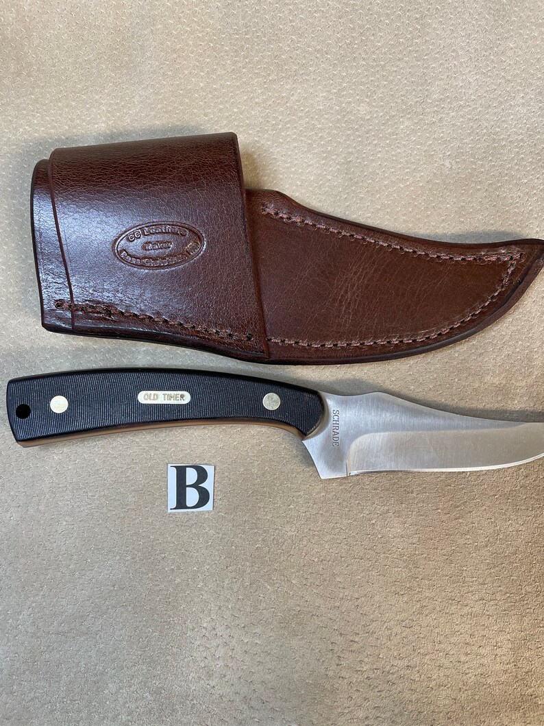 Custom Leather Cross Draw Knife Sheath for a Schrade Sharp Etsy