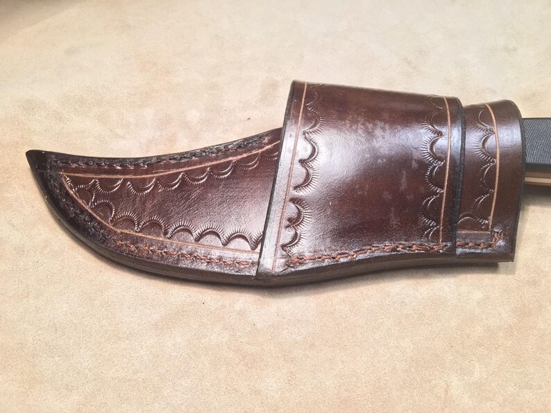 Custom Leather Cross Draw Knife Sheath for a Schrade Sharp Etsy UK