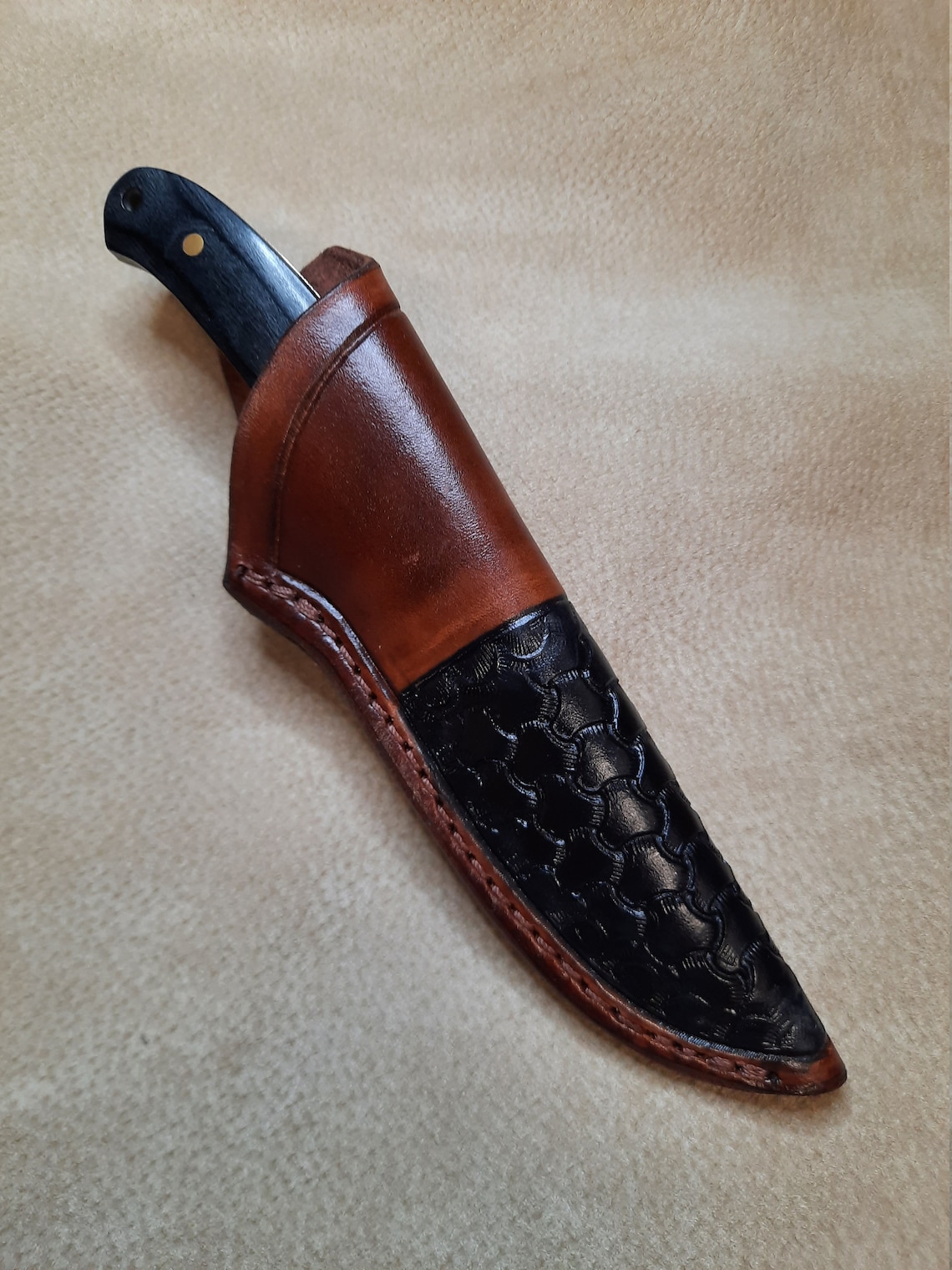 Custom Schrade PH2 Leather Knife Sheath. Size 6 1/2 Etsy