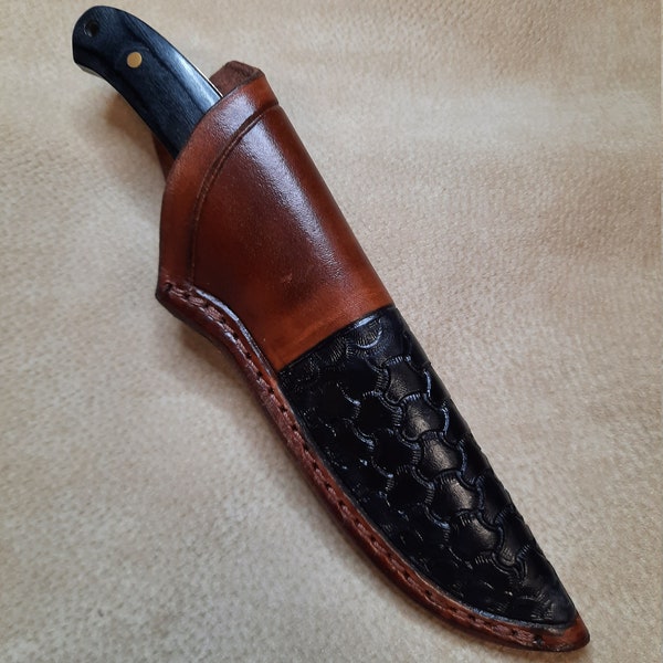 Custom Sheath that fits a Buck 113 or Schrade Ph2 Leather Knife Sheath. Size 6 1/2