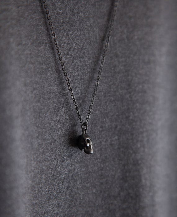 Skull Pendant Necklace CARPE DIEM Skull 