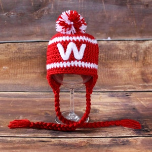 Bucky badger winter hat with ears on sale