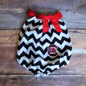 South Carolina Gamecocks Bubble Romper - Newborn to 3T - baby girls toddler infant SC sunsuit outfit baby shower gift game day outfit