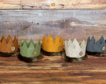 Wild One Crown - Where the Wild Things Are newborn baby toddler child infant adult boy photo prop birthday cake smash Woodland birthday Max