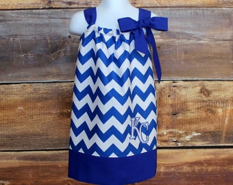 Vestito KC Royals - Vestito per neonato, bambina, Kansas City Royals, federa, vestito blu reale, vestito per il ritorno a casa