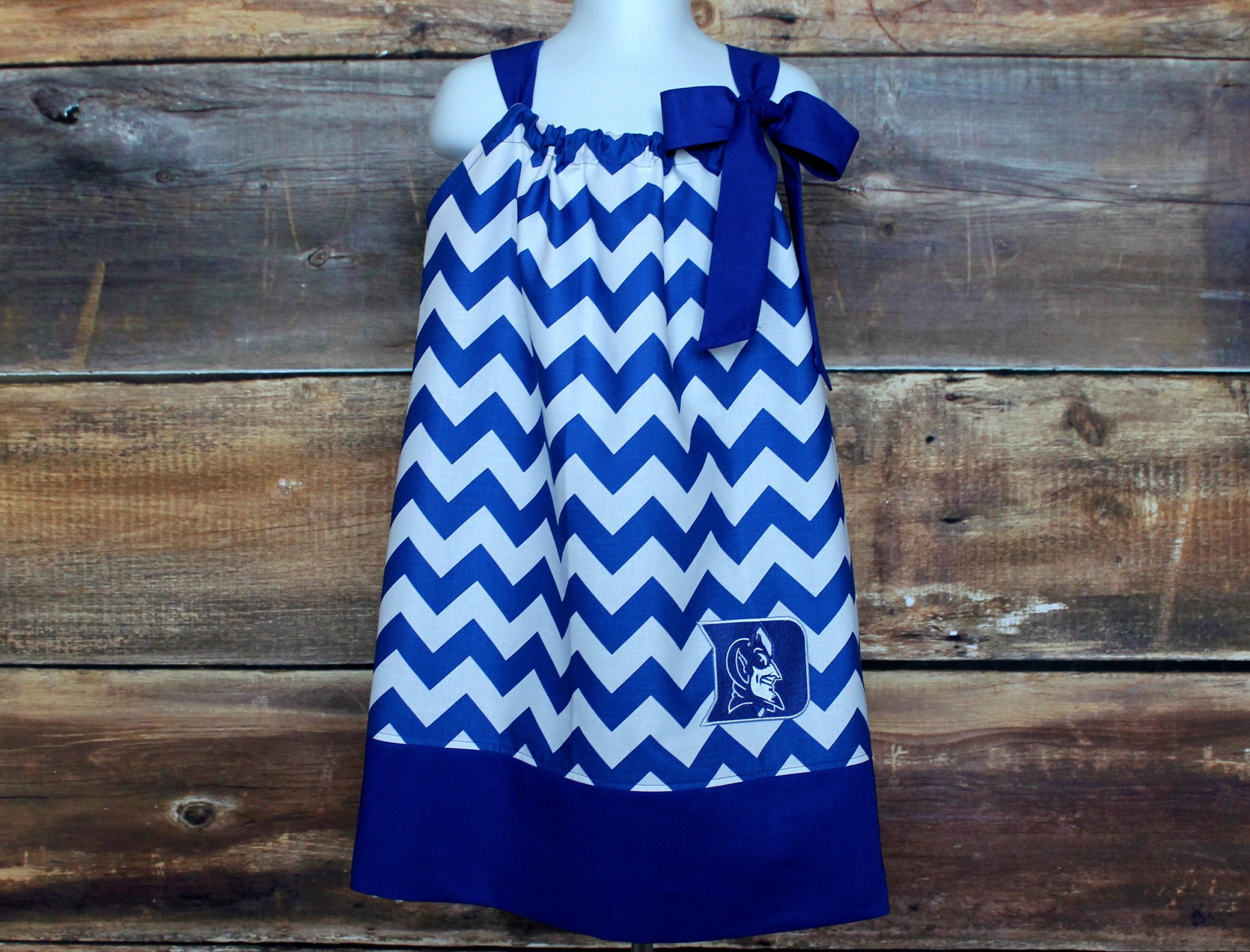 Royal Blue and White Dress - Etsy