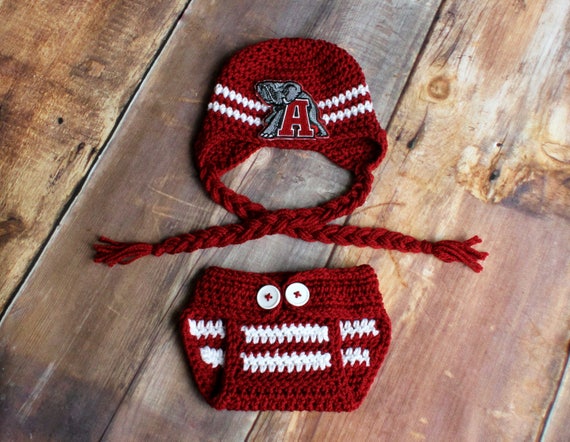 Alabama Crimson Tide Hat \u0026 Diaper Cover 