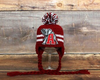 Alabama Crimson Tide Hat Diaper Cover Outfit Newborn Baby to