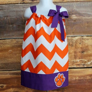 Vestito Clemson Tigers - Vestito federa neonato bambina bambino neonato Clemson Tigers vestito regalo baby shower South Carolina arancione