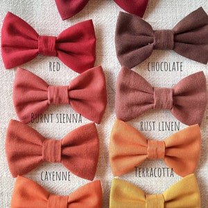 Orange Matching bow ties, Father and Son bow tie set, Father's Day gift, Dickie bow, Toddler bow tie, autumn wedding outfit, fall wedding