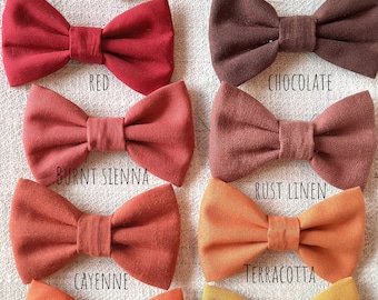 Orange Matching bow ties, Father and Son bow tie set, Father's Day gift, Dickie bow, Toddler bow tie, autumn wedding outfit, fall wedding