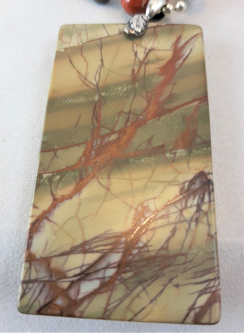 Chinese Painting Jasper Bronzite Red Jasper Etsy