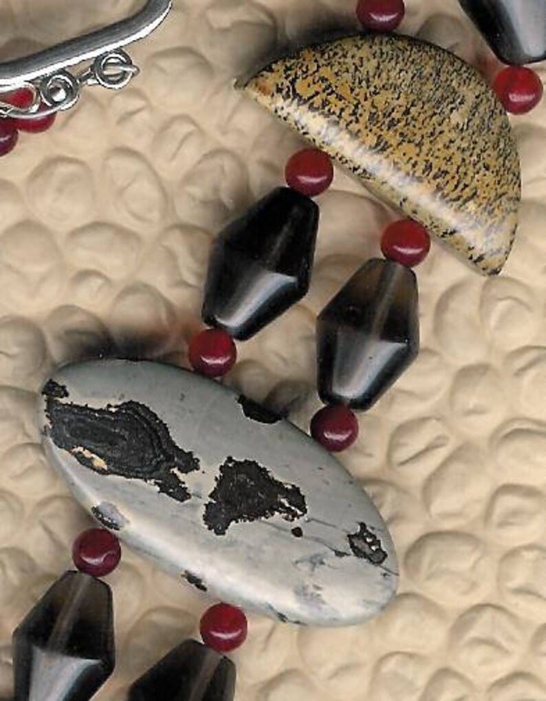 Chinese Painting Jasper Smoky Quartz Chohua Jasper Etsy